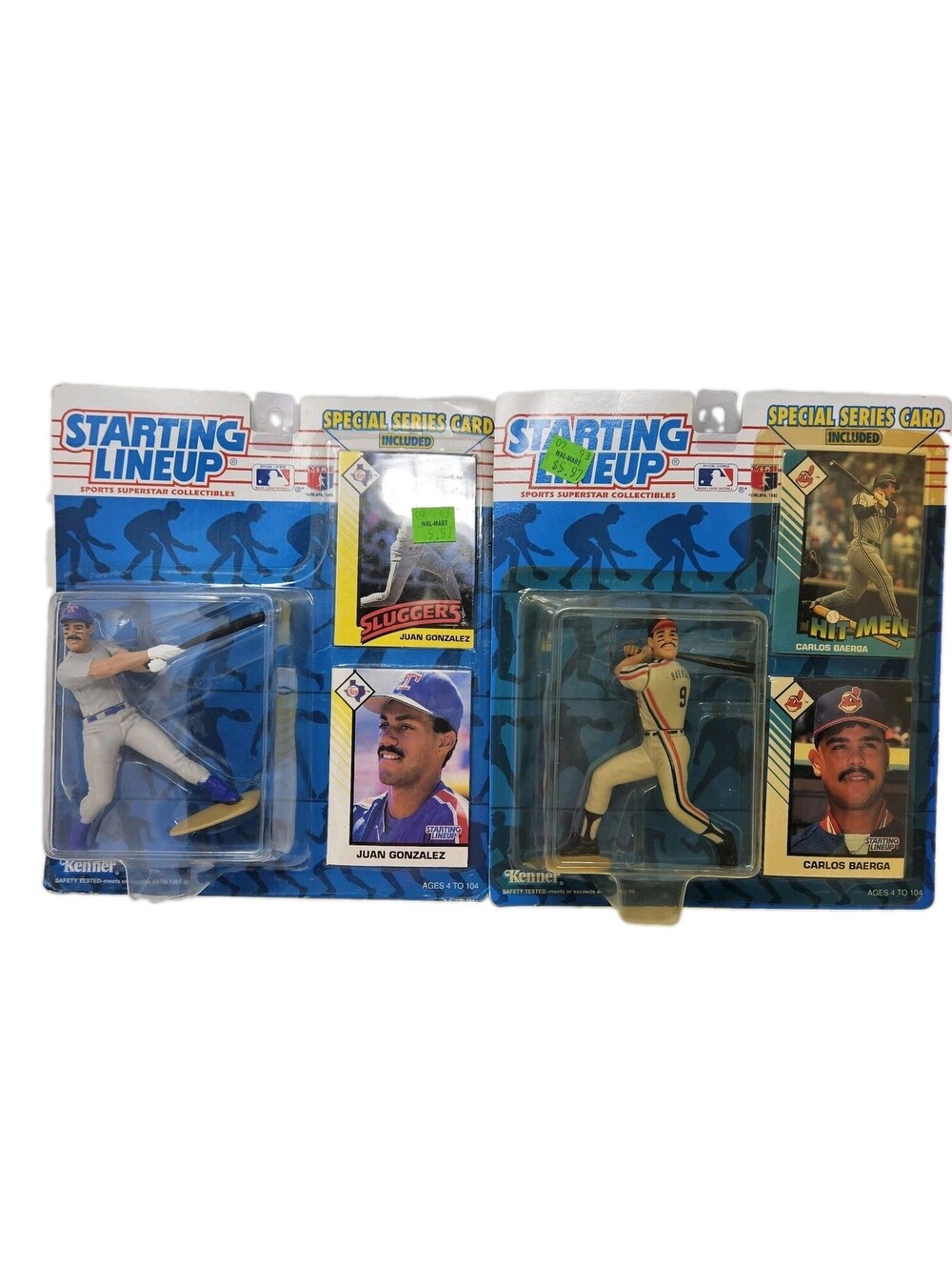 2 MLB Starting Lineup 1993 Superstar Collection Juan Gonzalez & Carlos Baerga
